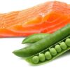 salmon-peas