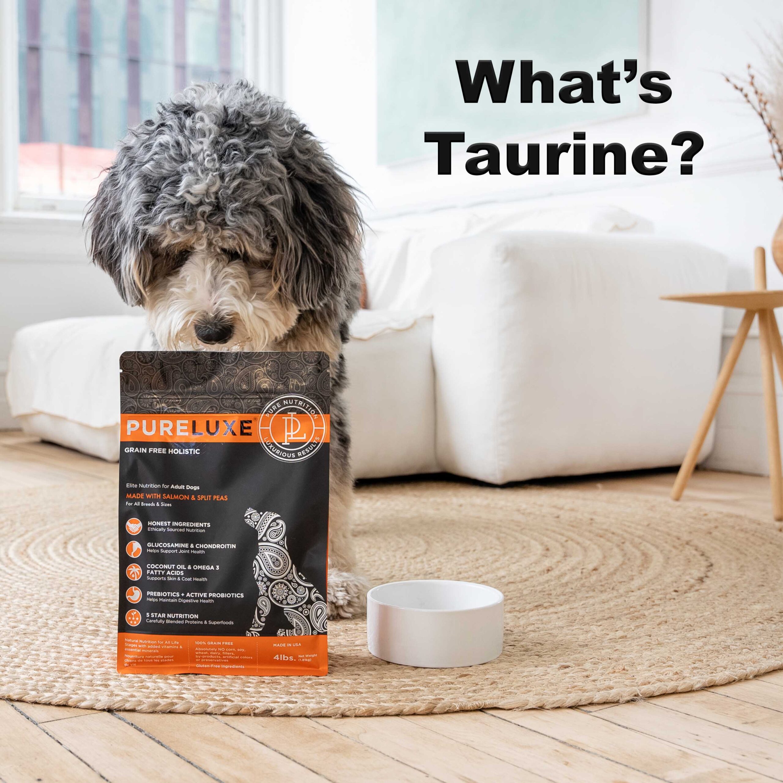 What’s Taurine doing in PURELUXE Pet Food Formulas? PureLUXE Pet Food