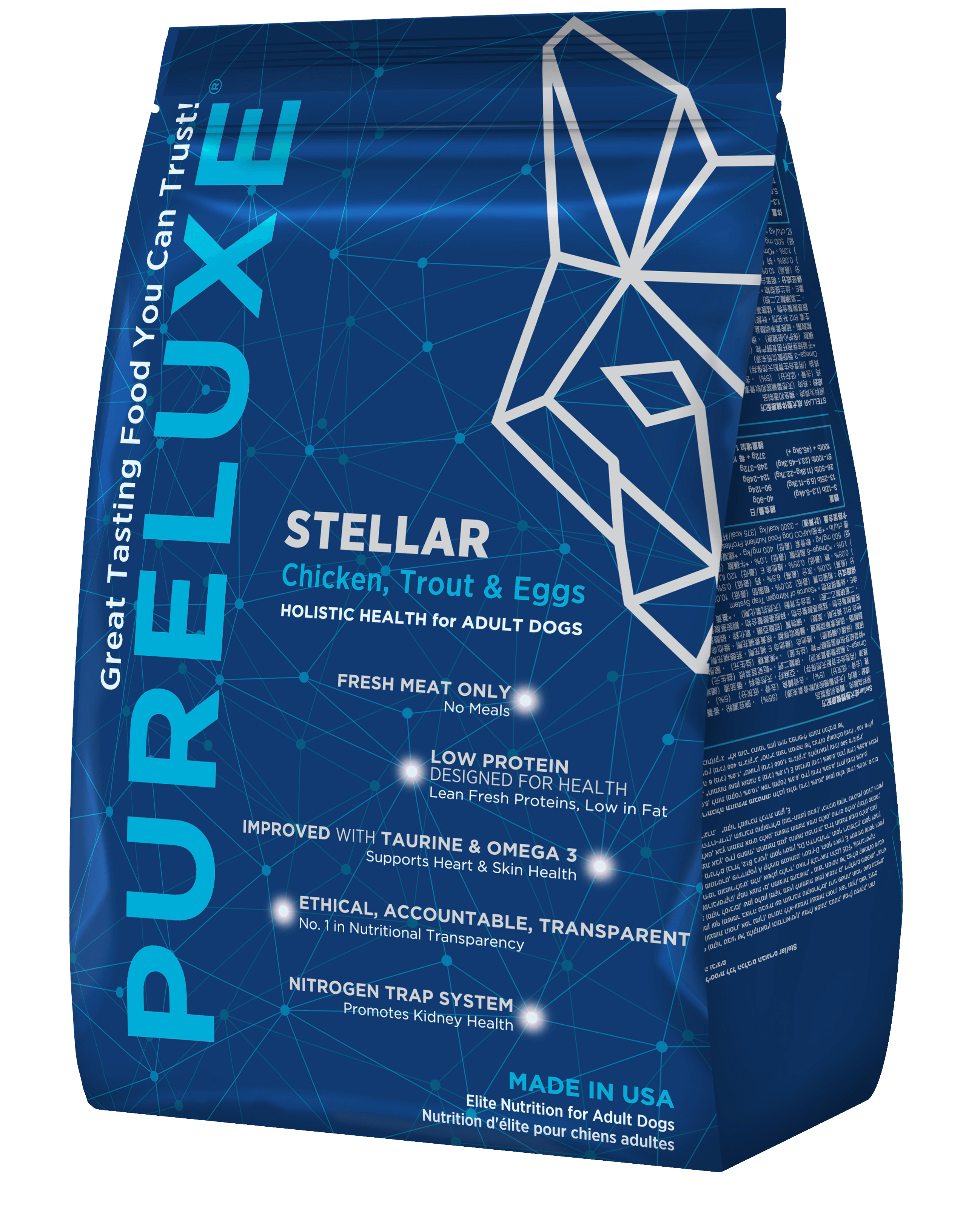 STELLAR Holistic Health PureLUXE Pet Food Natural, Healthy Food For